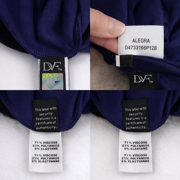 Diane Von Furstenberg Royal Blue Midi Dress- authentic tag attached - Picture 6 of 6